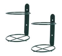HONMEET 2 Pièces Iron Wall Mounted Wine Rack Single Bottle Holder for Kitchen Bar Dining Secure Hanging Display Shelf Space-Saving Metal Organizer
