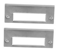HONMEET 2 Pièces Lot de Plaques Gâche Pêne Dormant Acier Inoxydable Renfort Porte Dentrée Facile à Installer Recouvrement pour Sécurité et Confidentialité Accessoires Remplacement Serrure