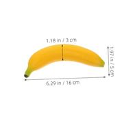 HONMEET 2 pièces Orff Instrument Simulation Fruit Shakers Rattles Plastic Banana Shape Musical Instruments for Handheld Toy Safe and