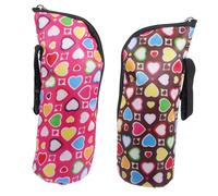 HONMEET 2 pièces Pochette Thermique pour Biberons avec Fermeture Éclair Poignée de Transport Doublure Isolante Résistante Adaptée pour Garder Le Lait Chaud ou Froid Lors des Repas des