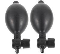 HONMEET 2 pièces Pompe à Ballon Latex avec Valve de Pression pour Tensiomètre Gonflage Manuel Polyvalent et Tracteur Cervical et Facile à Utiliser