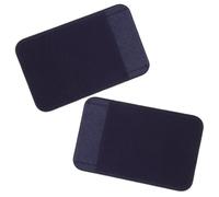 HONMEET 2 pièces Porte-Cartes Adhésif pour Téléphone Cuir PU Pochette Arrière Autocollante Bleu Marine Support Pratique pour Cartes et Billets