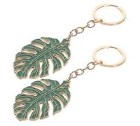 HONMEET 2 pièces porte-clés pendentifs tortue en alliage léger - ornements décoratifs pour sacs - porte-clés portables pratiques pour activités extérieures