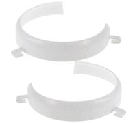 HONMEET 2 Pièces Protection D'assiette à Compartiment en Plastique Réutilisable pour Repas, Aide Assistive au Repas à Domicile, Dispositif Anti-débordement pour Personnes Âgées