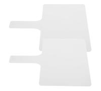 HONMEET 2 Pièces Tableau Blanc Effaçable Double Face avec Poignée Ergonomique Petit Tableau Portable pour Étudiants Aide Pédagogique Manuelle pour Réponses Rapides Classe Lot