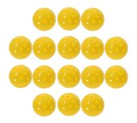 HONMEET 20 Pièces Balles de Pickleball D'intérieur Balles D'entraînement de Pickleball 40 Trous 74mm PE à Flux d'air Jaune pour Débutants Séances D'entraînement et Jeu en Extérieur