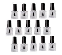 HONMEET 20 pièces Bouteilles de Vernis à Ongles Vides Verre Lot de Résistantes et Étanches pour Stockage et Distribution de Gel Ongles DIY