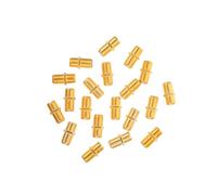 HONMEET 20 pièces Connecteurs Coaxiaux Zinc Alliage Lot de Raccord Droit pour Câble Antenne TV Satellite Adaptateur Rallonge Câble Coaxial TV