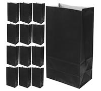 HONMEET 20 pièces Papier Kraft Couleur Unie Résistant pour Emballage Cadeaux Fête Mariage Petit Sachet Bonbons Noël 20pcs Noir