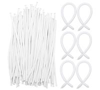 HONMEET 200 pièces Ballons Latex Longs Blancs pour Modelage Animaux et Fleurs Décoration Mariage Anniversaire Fête