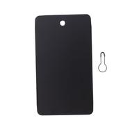 HONMEET 200pcs Porte Étiquette Plastique Noir en Pvc Étanche Trous Suspendre, Titulaire de Carte D'identité pour Bureau, Projet et Événement