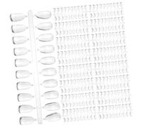 HONMEET 200pièces Cartes De Couleur Pour Présentoir Échantillons De Vernis à Pour Salons De Manucure Outil De Pratique De Nail Art Haute Transparence Et Solidité