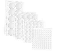 HONMEET 204 pièces Double Sided Transparent Adhesive Dots Set Removable Self-adhesive Circles For Photos Balloons Crafts And Posters Strong Stickiness