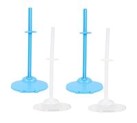 HONMEET 20pièces Lot de Supports Fixes pour Poupées Accessoires pour Garçon Fille Et Filles Transparents