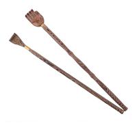 HONMEET 2pcs Grattoir à Dos en Bois Créatif et Lisse pour Soulager les Démangeaisons, Outil de Grattage Facile D'accès, pour Personnes Âgées et Femmes Enceintes