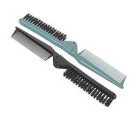 HONMEET 2pièces Brosse à Cheveux Pliable Et Peigne De Coiffure Deux Un Et Portable Pour Usage Quotidien Et Voyages