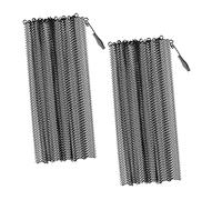 HONMEET 2pièces Écran De Cheminée Rideaux Maille Pour Cheminée Installation Facile