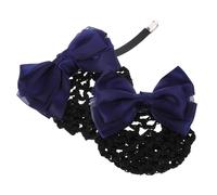 HONMEET 2pièces Filets à Chignon Avec Nœud Satin Accessoires Cheveux Infirmières Et Hôtesses