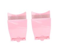 HONMEET 2pièces Peigne à Sourcils Acier Pliant Outil De Beauté Pratique Pour Maquillage Des Sourcils Et Filles Couleur Rose Facile à Transporter Nettoyer