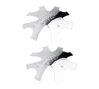 HONMEET 2pièces Pochoirs à Acier Pour Manucure Outils De Création De French Nail Art Précision Et Utilisation