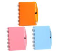 HONMEET 3 ensembles Lot de Cahiers à Spirale avec Stylo Petits Cahiers Ligné Collège Pastel pour Prise de Notes Scolaires et Bureau Design Créatif Portable et Pratique