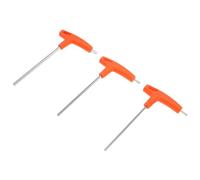 HONMEET 3 Pièces Clé Allen T-handle Outil Hexagonal Manuel avec Tête Plate et Boule Clé Douille T pour Réparation Pédale Guidon et Frein Disque Accessoires Montagne Ergonomique