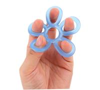 HONMEET 3 Pièces Exerciseur Doigts Silicone à Niveaux de Résistance Renforceur Main et Poignet Forme Fleur Entraîneur Doigts Portable pour Bureau Maison et Rééducation