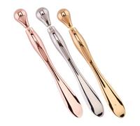 HONMEET 3 pièces Eye Spoon Set With Cooling Metal Massage Stick For Contour And Facial Care Reduces Puffiness And Dark Circles Smooth Cosmetic Applicator