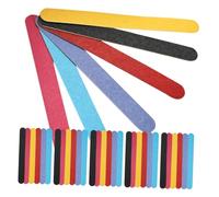 HONMEET 36 Pièces Bandes de polissage des ongles pour ongles fichiers de clou ponçage Clous bloc tampon fournitures Barre de sable