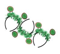 HONMEET 3pcs Fruits Tête Bopper Kiwi Bandeau De Bande Tropical De Fruit De Fruit Costume De Coiffure Cerceau De Cheveux Pour Femmes Mariages Accessoires De Cheveux Accessoires