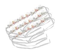 HONMEET 3pièces Bandeaux De Mariage Avec Fleurs Et Perles Couronne Élégante Pour Mariée Accessoires Capillaires Raffinés Pour Jour Inoubliable