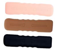 HONMEET 3pièces Étui De Pinceaux Silicone De Rangement Cosmétique Portable Accessoire Pratique pour Artistes Maquilleurs Et Voyage