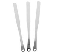 HONMEET 3pièces Spatule De Mélange Cosmétique Inoxydable Set Pour Fond De Teint Blush Et Vernis à Outil Pratique Et Polyvalent Pour Maquillage Et Salons De Beauté