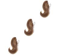 HONMEET 3pièces Title Short Ponytail Extension Wavy Curly Ponytail Hair Extension Wig Synthetic Hair Piece Accurate Keyword Product Name Chinese Hb Multi Data Keyword Competitor Titles