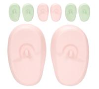 HONMEET 4 Paires de Protège-oreilles en Silicone Imperméable pour Teinture Capillaire, Protection Thermique Anti-projection, Taille Unique, Couleurs Pastel, Usage Domestique et Salon