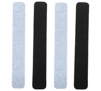 HONMEET 4 Pièces Bandes de Tableau Feutre Panneaux Mémo pour Murs Bandes Murales Décoratives Noires et Gris Faciles à Installer pour Bureau et Maison