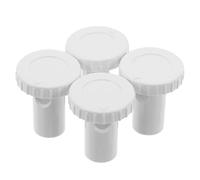 HONMEET 4 Pièces Bouchons de Vidange Ronds en Plastique Blanc pour Refroidisseur, Installation Simple et Compatibilité, Adaptés aux Trous de Vidange du Réfrigérateur