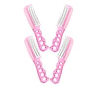 HONMEET 4 pièces Lot de Peignes Acier pour Perruques Brosses Statiques Durables Coiffage pour Perruques et Poupées Accessoire pour Entretien et Style