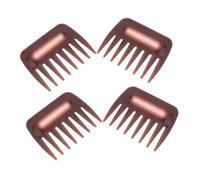 HONMEET 4 Pièces Peigne à Dents Larges pour Homme Outil Coiffure Professionnel Plastique Stable Démêlant et Texturant pour Salon et Voyage