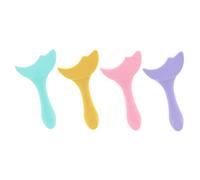 HONMEET 4 pièces Pochoirs Silicone Multifonctions pour Maquillage des Yeux Aide Eyeliner Réutilisable Outil Dessin Mascara et Ombre à Paupières Contour Yeux Précis et Couleur Aléatoire