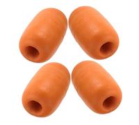 HONMEET 4 Pièces PVC Float Balls for Aquaculture Net Cages Fishing Rig Floats for Catfish Trout Surf Fishing in Saltwater and Freshwater