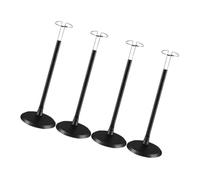 HONMEET 4 pièces Support Poupée Réglable Noir Lot de Supports Polyvalents pour Figurines Peluches et Jouets avec Clip de Ajustable Socle Stable pour Présentation et Rangement DIY
