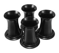 HONMEET 4 pièces Tubes de Réflexion pour Caisson de Basses Plastique Robuste pour Haut-Parleur Optimisation Flux Air pour Profond Installation Facile pour Projets Audio DIY