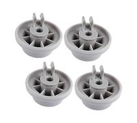 HONMEET 4 Roulettes De Rechange Pour Panier Inférieur De Lave-vaisselle Compatible Avec Grandes Marques 165314, Pièces Du Panier De Lave-vaisselle Solides Pour Remplacement Facile Et Usage Domestique