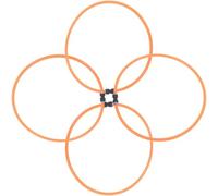 HONMEET 4pcs Goat and Sheep Collars PU Orange Adjustable Anti-Lost No Bell for Cattle and Goat Breeding Use