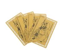 HONMEET 4pièces Amulette De Richesse De Cartes De Tai Sui Alliage Aluminium-magnesium Pour Succès Bonne Carte Feng Shui Porte-