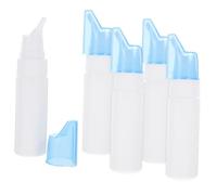 HONMEET 5 pièces Bouteille Pulvérisateur Nasal Plastique PE Lot de Flacons Rechargeables Portables Spray Fin pour Liquide et Cosmétique Compact et Réutilisable pour Voyage et Usage