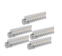 HONMEET 5 Pièces Lot de Peignes Pliables de Voyage Double-face Large et Fin Compact et Portable Brosse Coiffante Résistante pour Hommes et Femmes Déplacement