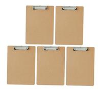 HONMEET 5 pièces Planchette Pince Bois Porte Document Pince Pratique Clipboard Format Légal pour Bureau et Salle de Classe Clip Solide pour Maintien Sécurisé des
