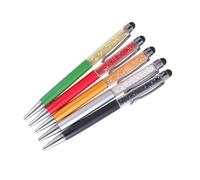 HONMEET 5 pièces Stylets Capacitif avec Cristaux Colorés Stylo Tactile Multifonction pour Smartphones et PC Pointe pour Écriture et Navigation Portable avec Clip